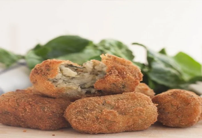 Croquetas de espinacas con cabra